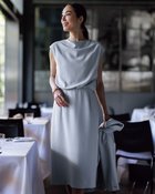 【ドゥクラッセ/DoCLASSE】のトリアセダブル・タックインワンピース 人気、トレンドファッション・服の通販 founy(ファニー) ファッション Fashion レディースファッション Fashion for Women ワンピース Dresses シンプル Simple, Minimal ストレッチ Stretch, Stretchy Fabric セットアップ Set-Up, Coordinated Outfit セレモニー Ceremony ロング Long, Long-Length 夏 Summer 日本製 Made In Japan S/S・春夏 SS, Spring/Summer, Warm Season A/W・秋冬 Autumn/Winter thumbnail ダスティーブルー|ID: prp329100004819148 ipo3291000000035014141