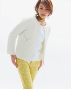 【ドゥクラッセ/DoCLASSE】のリボンヤーン・ノーカラージャケット 人気、トレンドファッション・服の通販 founy(ファニー) ファッション Fashion レディースファッション Fashion for Women アウター Coat / Outerwear Collection レディースジャケット・軽アウター Jackets ノーカラージャケット / シンプル上品コーデ Collarless Jackets ジャケット Jacket, Outerwear セレモニー Ceremony ツイード Twill, Twill Weave パール Pearl, Pearl Accent ビジュー Bijou, Jewel-like Accent ビジネス 仕事 通勤 Business / Work / Commuting thumbnail オフホワイト|ID: prp329100004819926 ipo3291000000035023620