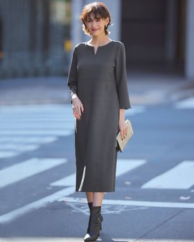 【ドゥクラッセ/DoCLASSE】 ウォッシャブル・キーネックワンピース人気、トレンドファッション・服の通販 founy(ファニー) ファッション Fashion レディースファッション Fashion for Women ワンピース Dresses オケージョン Occasion Wear ジャケット Jacket, Outerwear ストレッチ Stretch, Stretchy Fabric セットアップ Set-Up, Coordinated Outfit フェイス Face, Facial Design ポケット Pocket, Pocket Detail エレガント 上品 Elegant ビジネス 仕事 通勤 Business / Work / Commuting |ID:prp329100004826471