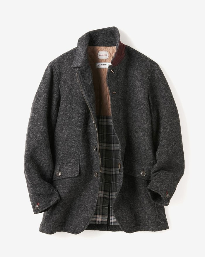 【ドゥクラッセ/DoCLASSE / MEN】のスライバーニット・ショートコート インテリア・キッズ・メンズ・レディースファッション・服の通販 founy(ファニー) https://founy.com/ ファッション Fashion メンズファッション Fashion for Men メンズ Men's, Menswear |ID: prp329100004826473 ipo3291000000035117412