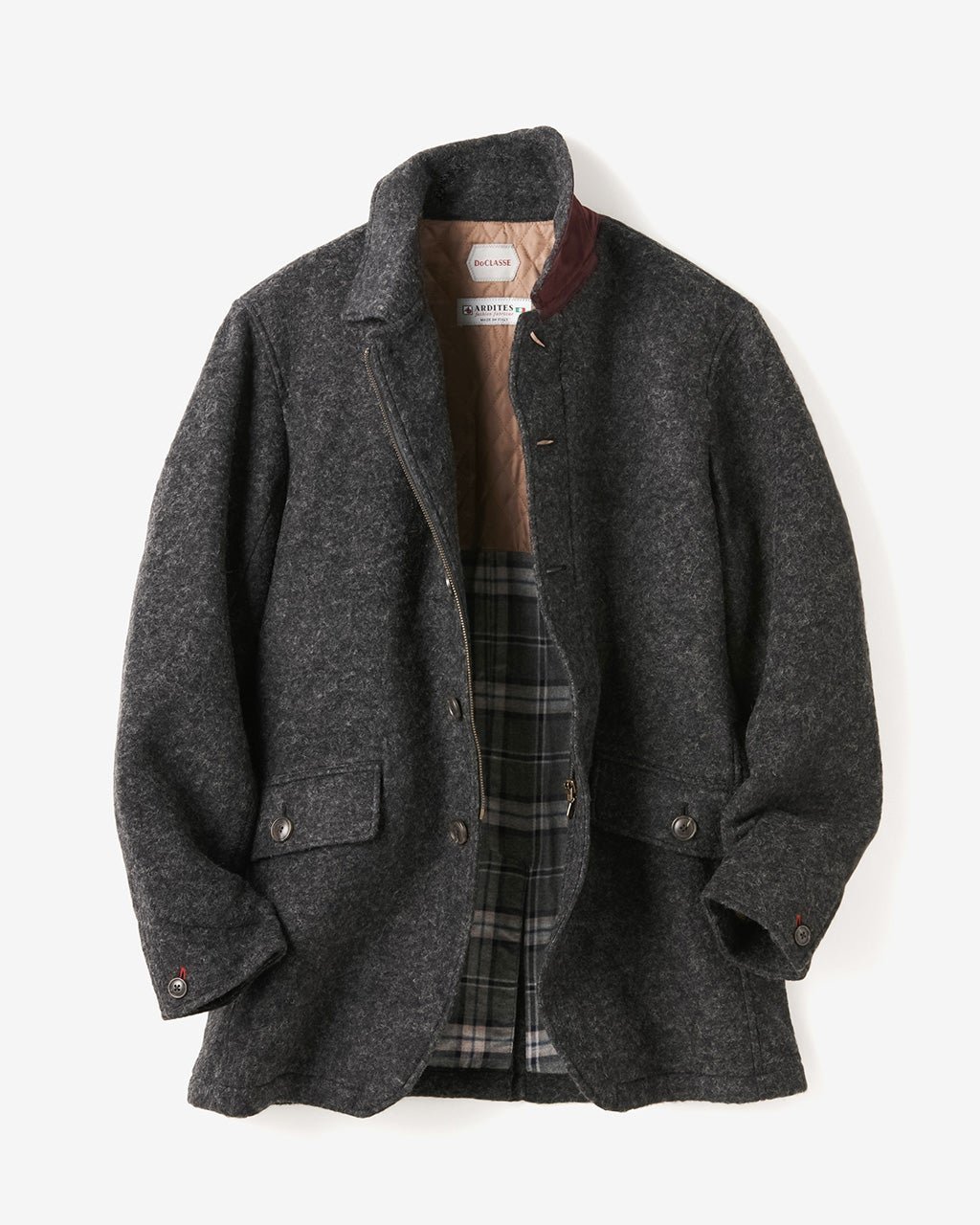 【ドゥクラッセ/DoCLASSE / MEN】のスライバーニット・ショートコート 人気、トレンドファッション・服の通販 founy(ファニー) 　ファッション　Fashion　メンズファッション　Fashion for Men　メンズ　Men's, Menswear　 other-1|ID: prp329100004826473 ipo3291000000035894810