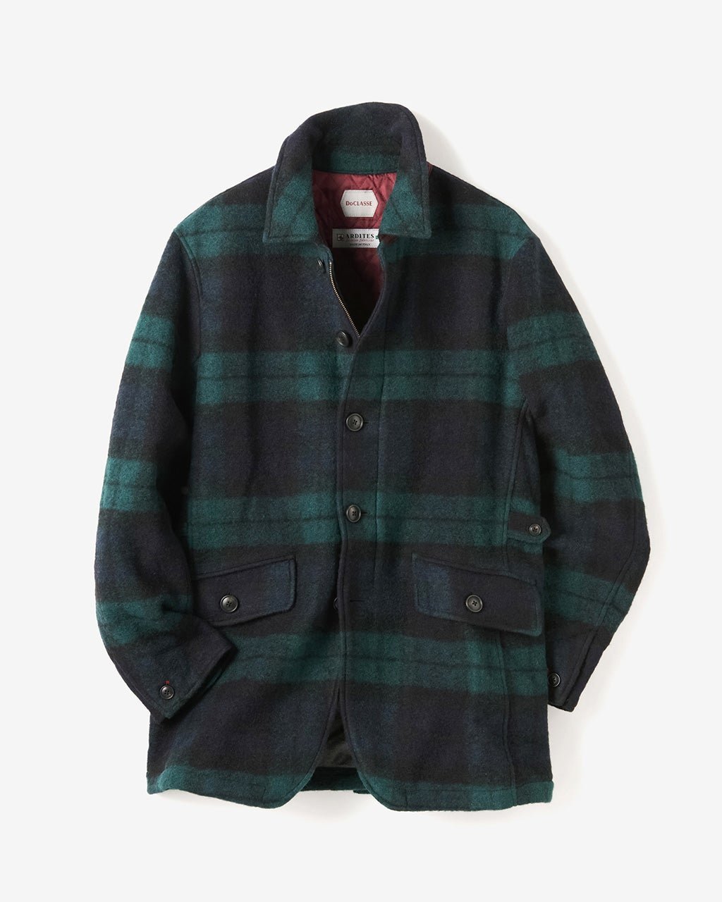 【ドゥクラッセ/DoCLASSE / MEN】のスライバーニット・ショートコート インテリア・キッズ・メンズ・レディースファッション・服の通販 founy(ファニー) 　ファッション　Fashion　メンズファッション　Fashion for Men　メンズ　Men's, Menswear　グリーン・パターン|ID: prp329100004826473 ipo3291000000035894818