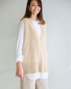 【ドゥクラッセ/DoCLASSE】の深Vネック・オーバーサイズニットベスト 人気、トレンドファッション・服の通販 founy(ファニー) ファッション Fashion レディースファッション Fashion for Women アウター Coat / Outerwear Collection トップス・カットソー Cut & Sew Tops ニット Knit Tops & Sweaters ベスト&ジレ / 重ね着スタイル Vests & Gilets Vネックトップス V-Neck Tops / V-Cut Neckline Shirts セーター Sweater, Knitwear バランス Balance, Style Balance thumbnail ストーン|ID: prp329100004831274 ipo3291000000035175496
