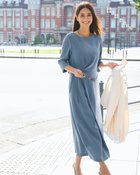 【ドゥクラッセ/DoCLASSE】のアセテートダブルクロス・タックワンピース 人気、トレンドファッション・服の通販 founy(ファニー) ファッション Fashion レディースファッション Fashion for Women ワンピース Dresses とろみ Fluid, Flowy Fabric シルク Silk, 100% Silk ジョーゼット Georgette, Semi-Sheer Fabric セットアップ Set-Up, Coordinated Outfit ドレープ Drape, Draping Fabric ロング Long, Long-Length 冬 Winter / This Winter A/W・秋冬 Autumn/Winter thumbnail ブルーグレー|ID: prp329100004832136 ipo3291000000035184766