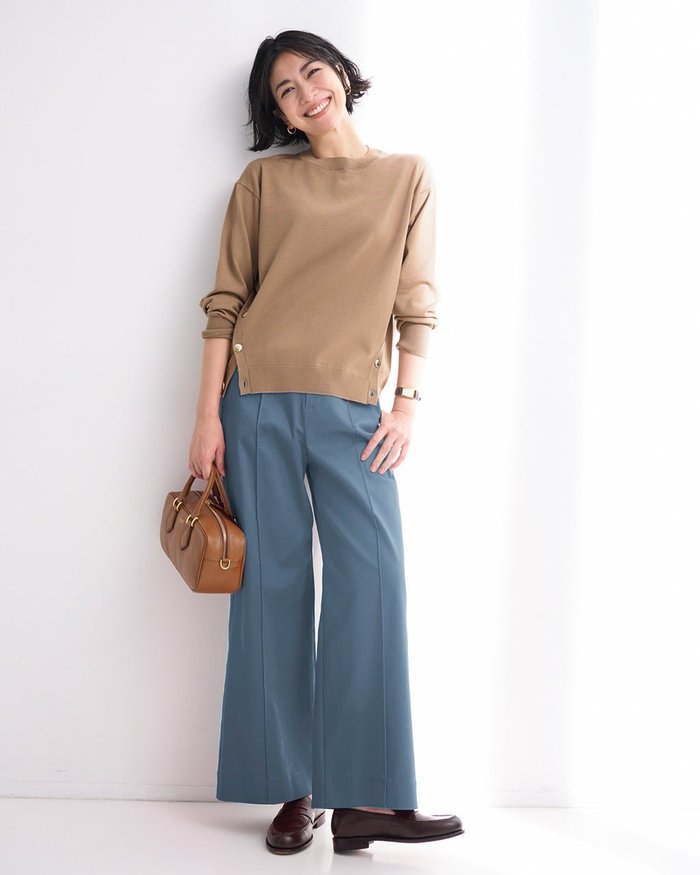 【ドゥクラッセ/DoCLASSE】のミラクルストレッチ・ピンタックワイド64cm インテリア・キッズ・メンズ・レディースファッション・服の通販 founy(ファニー) https://founy.com/ ファッション Fashion レディースファッション Fashion for Women パンツ Pants & Trousers 新作・新入荷 New Arrivals / New In おすすめ Recommended / Our Picks バランス Balance, Style Balance フロント Front, Front Design ワイド Wide, Wide Fit |ID: prp329100004834704 ipo3291000000035213651