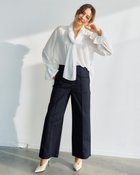 【ドゥクラッセ/DoCLASSE】のミラクルストレッチ・ピンタックワイド64cm 人気、トレンドファッション・服の通販 founy(ファニー) ファッション Fashion レディースファッション Fashion for Women パンツ Pants & Trousers 新作・新入荷 New Arrivals / New In おすすめ Recommended / Our Picks バランス Balance, Style Balance フロント Front, Front Design ワイド Wide, Wide Fit thumbnail ミッドナイトブルー|ID: prp329100004834704 ipo3291000000035213660