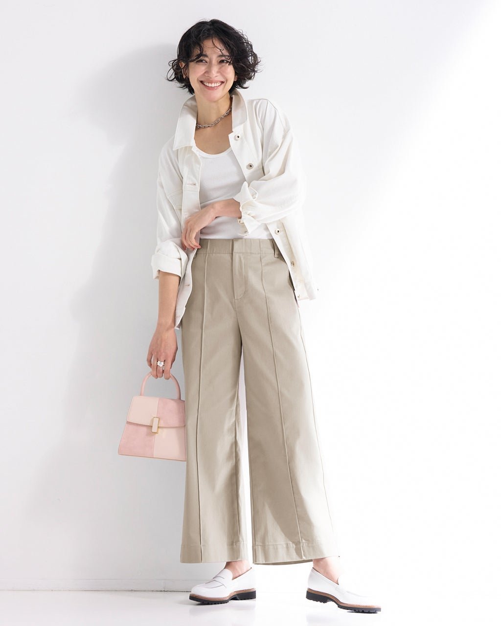 【ドゥクラッセ/DoCLASSE】のミラクルストレッチ・ピンタックワイド64cm 人気、トレンドファッション・服の通販 founy(ファニー) 　ファッション　Fashion　レディースファッション　Fashion for Women　パンツ　Pants & Trousers　おすすめ　Recommended / Our Picks　バランス　Balance, Style Balance　フロント　Front, Front Design　ワイド　Wide, Wide Fit　 other-1|ID: prp329100004834704 ipo3291000000036010239