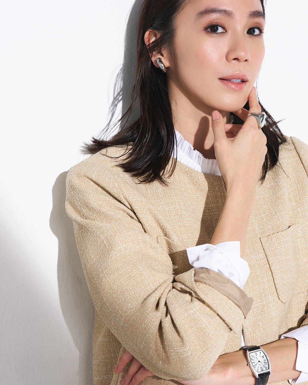 【ドゥクラッセ/DoCLASSE】のツイード・ノーカラージャケット 人気、トレンドファッション・服の通販 founy(ファニー) 　ファッション　Fashion　レディースファッション　Fashion for Women　アウター　Coat / Outerwear Collection　レディースジャケット・軽アウター　Jackets　ノーカラージャケット / シンプル上品コーデ　Collarless Jackets　エレガント 上品　Elegant　ジャケット　Jacket, Outerwear　ツイード　Twill, Twill Weave　デニム　Denim, Jeans Material　パターン　Pattern, Design Print　ポケット　Pocket, Pocket Detail　モダン　Modern, Contemporary　新作・新入荷　New Arrivals / New In　セレモニー　Ceremony　ビジネス 仕事 通勤　Business / Work / Commuting　 other-1|ID: prp329100004834706 ipo3291000000035213715