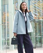 【ドゥクラッセ/DoCLASSE】のエアーフォルム・フードジャケット 人気、トレンドファッション・服の通販 founy(ファニー) ファッション Fashion レディースファッション Fashion for Women アウター Coat / Outerwear Collection レディースジャケット・軽アウター Jackets カッティング Cutting Detail グログラン Grosgrain, Grosgrain Ribbon コンパクト Compact, Small Size ジャケット Jacket, Outerwear ストレッチ Stretch, Stretchy Fabric スリーブ Sleeve, Long Sleeve / Short Sleeve パターン Pattern, Design Print フェミニン Feminine, Girly フォルム Silhouette, Form 新作・新入荷 New Arrivals / New In thumbnail ライトブルー|ID: prp329100004834708 ipo3291000000035213731
