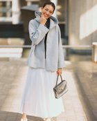 【ドゥクラッセ/DoCLASSE】のエアーフォルム・フードジャケット 人気、トレンドファッション・服の通販 founy(ファニー) ファッション Fashion レディースファッション Fashion for Women アウター Coat / Outerwear Collection レディースジャケット・軽アウター Jackets カッティング Cutting Detail グログラン Grosgrain, Grosgrain Ribbon コンパクト Compact, Small Size ジャケット Jacket, Outerwear ストレッチ Stretch, Stretchy Fabric スリーブ Sleeve, Long Sleeve / Short Sleeve パターン Pattern, Design Print フェミニン Feminine, Girly フォルム Silhouette, Form 新作・新入荷 New Arrivals / New In thumbnail グレー|ID: prp329100004834708 ipo3291000000035213732