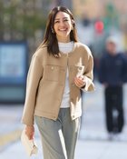 【ドゥクラッセ/DoCLASSE】のエアーフォルム・Cカラーブルゾン 人気、トレンドファッション・服の通販 founy(ファニー) ファッション Fashion レディースファッション Fashion for Women アウター Coat / Outerwear Collection レディースジャケット・軽アウター Jackets ブルゾンジャケット・スポーティアウター Blouson Jackets 新作・新入荷 New Arrivals / New In カットソー Cut and Sewn Top コンパクト Compact, Small Size ショルダー Shoulder, Shoulder Strap ジャケット Jacket, Outerwear ドロップ Drop Shoulder, Dropped Style フォルム Silhouette, Form フロント Front, Front Design ブルゾン Blouson, Bomber Jacket ポケット Pocket, Pocket Detail メタル Metal, Metal Parts エレガント 上品 Elegant thumbnail ライトトープ|ID: prp329100004834712 ipo3291000000035213756