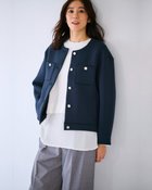 【ドゥクラッセ/DoCLASSE】のエアーフォルム・Cカラーブルゾン 人気、トレンドファッション・服の通販 founy(ファニー) ファッション Fashion レディースファッション Fashion for Women アウター Coat / Outerwear Collection レディースジャケット・軽アウター Jackets ブルゾンジャケット・スポーティアウター Blouson Jackets 新作・新入荷 New Arrivals / New In カットソー Cut and Sewn Top コンパクト Compact, Small Size ショルダー Shoulder, Shoulder Strap ジャケット Jacket, Outerwear ドロップ Drop Shoulder, Dropped Style フォルム Silhouette, Form フロント Front, Front Design ブルゾン Blouson, Bomber Jacket ポケット Pocket, Pocket Detail メタル Metal, Metal Parts エレガント 上品 Elegant thumbnail ミッドナイトブルー|ID: prp329100004834712 ipo3291000000035213757