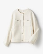 【ドゥクラッセ/DoCLASSE】のエアーフォルム・Cカラーブルゾン 人気、トレンドファッション・服の通販 founy(ファニー) ファッション Fashion レディースファッション Fashion for Women アウター Coat / Outerwear Collection レディースジャケット・軽アウター Jackets ブルゾンジャケット・スポーティアウター Blouson Jackets 新作・新入荷 New Arrivals / New In カットソー Cut and Sewn Top コンパクト Compact, Small Size ショルダー Shoulder, Shoulder Strap ジャケット Jacket, Outerwear ドロップ Drop Shoulder, Dropped Style フォルム Silhouette, Form フロント Front, Front Design ブルゾン Blouson, Bomber Jacket ポケット Pocket, Pocket Detail メタル Metal, Metal Parts エレガント 上品 Elegant thumbnail オフホワイト|ID: prp329100004834712 ipo3291000000035213758