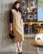 【ドゥクラッセ/DoCLASSE】のツイード・Vネックジャンパースカート 人気、トレンドファッション・服の通販 founy(ファニー) ファッション Fashion レディースファッション Fashion for Women スカート Skirts ツイード Twill, Twill Weave パターン Pattern, Design Print フォーマル Formal, Dressy ポケット Pocket, Pocket Detail セレモニー Ceremony ビジネス 仕事 通勤 Business / Work / Commuting thumbnail ベージュ|ID: prp329100004834714 ipo3291000000036009922