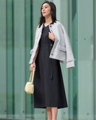 【ドゥクラッセ/DoCLASSE】のスポンジWクロス・ベルト付きワンピース 人気、トレンドファッション・服の通販 founy(ファニー) ファッション Fashion レディースファッション Fashion for Women ワンピース Dresses ベルト&ウエストマーク Belts & Waist Accessories 新作・新入荷 New Arrivals / New In なめらか Smooth, Silky Texture インナー Innerwear オケージョン Occasion Wear ストレッチ Stretch, Stretchy Fabric セットアップ Set-Up, Coordinated Outfit ノースリーブ Sleeveless, No-Sleeve ビジネス 仕事 通勤 Business / Work / Commuting thumbnail ミッドナイトブルー|ID: prp329100004834716 ipo3291000000035213783