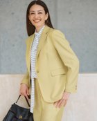 【ドゥクラッセ/DoCLASSE】のトリニティツイル・シングルジャケット 人気、トレンドファッション・服の通販 founy(ファニー) ファッション Fashion レディースファッション Fashion for Women アウター Coat / Outerwear Collection レディースジャケット・軽アウター Jackets オケージョン Occasion Wear サマー Summer, Summer Style ストレッチ Stretch, Stretchy Fabric セットアップ Set-Up, Coordinated Outfit ハンド Hand, Handmade パターン Pattern, Design Print フォルム Silhouette, Form ベーシック Basic, Essential ボックス Boxy, Box Shape 新作・新入荷 New Arrivals / New In エレガント 上品 Elegant セレモニー Ceremony 入学式 Entrance Ceremony ビジネス 仕事 通勤 Business / Work / Commuting thumbnail イエロー|ID: prp329100004834717 ipo3291000000035213789