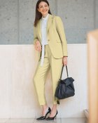 【ドゥクラッセ/DoCLASSE】のトリニティツイル・シングルジャケット 人気、トレンドファッション・服の通販 founy(ファニー) ファッション Fashion レディースファッション Fashion for Women アウター Coat / Outerwear Collection レディースジャケット・軽アウター Jackets オケージョン Occasion Wear サマー Summer, Summer Style ジャケット Jacket, Outerwear ストレッチ Stretch, Stretchy Fabric セットアップ Set-Up, Coordinated Outfit ハンド Hand, Handmade パターン Pattern, Design Print フォルム Silhouette, Form ベーシック Basic, Essential ボックス Boxy, Box Shape エレガント 上品 Elegant 入学式 Entrance Ceremony ビジネス 仕事 通勤 Business / Work / Commuting thumbnail イエロー|ID: prp329100004834717 ipo3291000000036009954