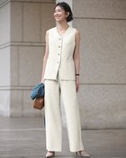 【ドゥクラッセ/DoCLASSE】のスポンジWクロス・イージーワイドパンツ 人気、トレンドファッション・服の通販 founy(ファニー) ファッション Fashion レディースファッション Fashion for Women パンツ Pants & Trousers 新作・新入荷 New Arrivals / New In なめらか Smooth, Silky Texture オケージョン Occasion Wear ストレッチ Stretch, Stretchy Fabric セットアップ Set-Up, Coordinated Outfit フォルム Silhouette, Form ビジネス 仕事 通勤 Business / Work / Commuting thumbnail オフホワイト|ID: prp329100004834718 ipo3291000000035213793