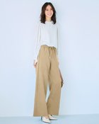 【ドゥクラッセ/DoCLASSE】のスポンジWクロス・イージーワイドパンツ 人気、トレンドファッション・服の通販 founy(ファニー) ファッション Fashion レディースファッション Fashion for Women パンツ Pants & Trousers なめらか Smooth, Silky Texture オケージョン Occasion Wear ストレッチ Stretch, Stretchy Fabric セットアップ Set-Up, Coordinated Outfit フォルム Silhouette, Form ビジネス 仕事 通勤 Business / Work / Commuting thumbnail ベージュ|ID: prp329100004834718 ipo3291000000036009963
