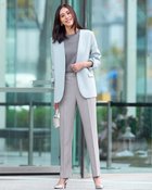 【ドゥクラッセ/DoCLASSE】のスポンジWクロス・テーパードパンツ 人気、トレンドファッション・服の通販 founy(ファニー) ファッション Fashion レディースファッション Fashion for Women パンツ Pants & Trousers 新作・新入荷 New Arrivals / New In なめらか Smooth, Silky Texture オケージョン Occasion Wear ストレッチ Stretch, Stretchy Fabric スーツ Suit, Formalwear セットアップ Set-Up, Coordinated Outfit センター Center, Center Line ビジネス 仕事 通勤 Business / Work / Commuting thumbnail グレー|ID: prp329100004834724 ipo3291000000035213838