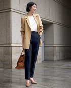 【ドゥクラッセ/DoCLASSE】のスポンジWクロス・テーパードパンツ 人気、トレンドファッション・服の通販 founy(ファニー) ファッション Fashion レディースファッション Fashion for Women パンツ Pants & Trousers 新作・新入荷 New Arrivals / New In なめらか Smooth, Silky Texture オケージョン Occasion Wear ストレッチ Stretch, Stretchy Fabric スーツ Suit, Formalwear セットアップ Set-Up, Coordinated Outfit センター Center, Center Line ビジネス 仕事 通勤 Business / Work / Commuting thumbnail ミッドナイトブルー|ID: prp329100004834724 ipo3291000000035213841