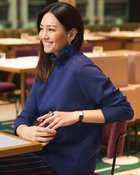 【ドゥクラッセ/DoCLASSE】のシルキーダンボール・異素材ハイネック 人気、トレンドファッション・服の通販 founy(ファニー) ファッション Fashion レディースファッション Fashion for Women トップス・カットソー Cut & Sew Tops シャツ・ブラウス・オフィスカジュアル Elegant Blouses & Button-Ups ロングTシャツ・Tシャツ Longline T-Shirts & Tees カットソー・ベーシックTシャツ Cut-and-Sewn Tops / Stretch Tees & Basics 新作・新入荷 New Arrivals / New In なめらか Smooth, Silky Texture カットソー Cut and Sewn Top ハイネック High Neck, Mock Neck thumbnail ブルー|ID: prp329100004834725 ipo3291000000035213849