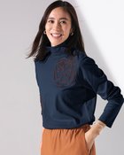 【ドゥクラッセ/DoCLASSE】の超長綿ハイネック/フラワーモチーフ 人気、トレンドファッション・服の通販 founy(ファニー) ファッション Fashion レディースファッション Fashion for Women トップス・カットソー Cut & Sew Tops シャツ・ブラウス・オフィスカジュアル Elegant Blouses & Button-Ups ロングTシャツ・Tシャツ Longline T-Shirts & Tees カットソー・ベーシックTシャツ Cut-and-Sewn Tops / Stretch Tees & Basics 花柄・フラワープリント・モチーフ Floral Prints & Motifs / Flower Pattern Tops 新作・新入荷 New Arrivals / New In なめらか Smooth, Silky Texture インナー Innerwear カットソー Cut and Sewn Top シンプル Simple, Minimal チェック Check, Plaid, Tartan ハイネック High Neck, Mock Neck フラワー Flower, Floral モチーフ Motif, Design Theme thumbnail ネイビー|ID: prp329100004834727 ipo3291000000035213863