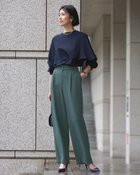 【ドゥクラッセ/DoCLASSE】のスポンジWクロス・タックワイドパンツ 人気、トレンドファッション・服の通販 founy(ファニー) ファッション Fashion レディースファッション Fashion for Women パンツ Pants & Trousers なめらか Smooth, Silky Texture オケージョン Occasion Wear ストレッチ Stretch, Stretchy Fabric セットアップ Set-Up, Coordinated Outfit ビジネス 仕事 通勤 Business / Work / Commuting thumbnail セージ|ID: prp329100004834728 ipo3291000000036010003