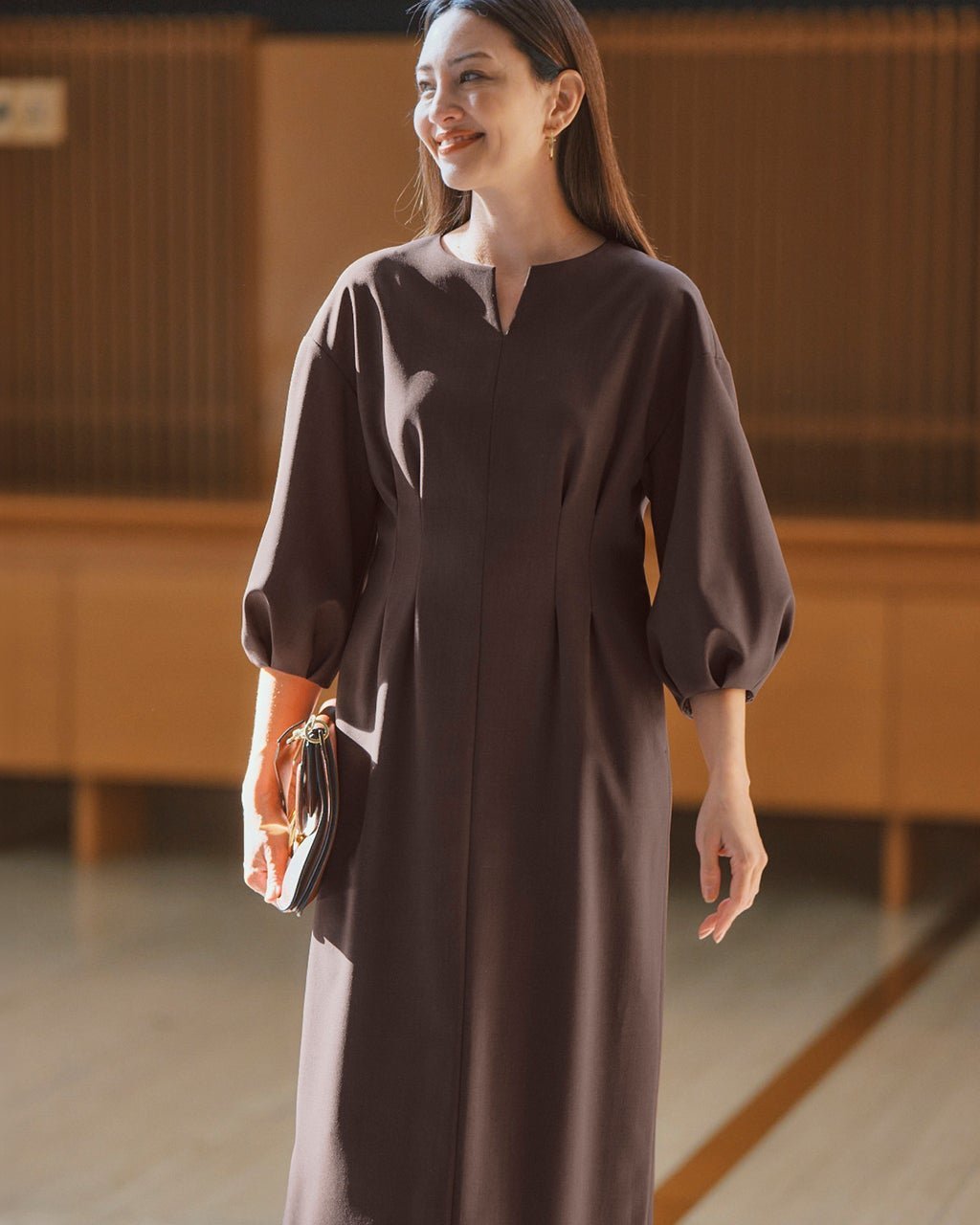 【ドゥクラッセ/DoCLASSE】のトリニティツイル・キーネックワンピース 人気、トレンドファッション・服の通販 founy(ファニー) 　ファッション　Fashion　レディースファッション　Fashion for Women　ワンピース　Dresses　新作・新入荷　New Arrivals / New In　オケージョン　Occasion Wear　サマー　Summer, Summer Style　ストレッチ　Stretch, Stretchy Fabric　セットアップ　Set-Up, Coordinated Outfit　エレガント 上品　Elegant　ビジネス 仕事 通勤　Business / Work / Commuting　入学式　Entrance Ceremony　 other-1|ID: prp329100004834730 ipo3291000000035213877