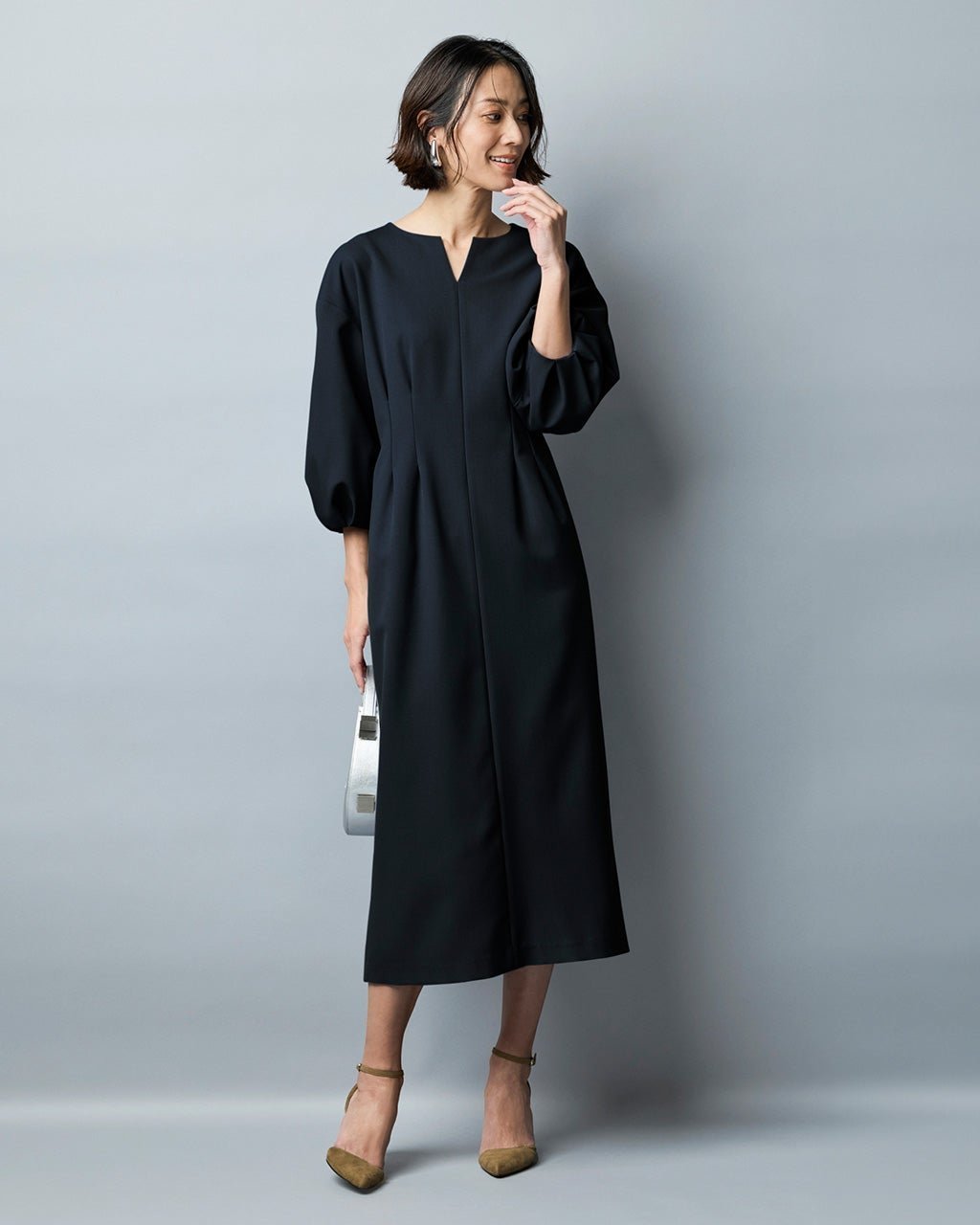 【ドゥクラッセ/DoCLASSE】のトリニティツイル・キーネックワンピース 人気、トレンドファッション・服の通販 founy(ファニー) 　ファッション　Fashion　レディースファッション　Fashion for Women　ワンピース　Dresses　オケージョン　Occasion Wear　サマー　Summer, Summer Style　ストレッチ　Stretch, Stretchy Fabric　セットアップ　Set-Up, Coordinated Outfit　エレガント 上品　Elegant　ビジネス 仕事 通勤　Business / Work / Commuting　入学式　Entrance Ceremony　 other-1|ID: prp329100004834730 ipo3291000000036010007