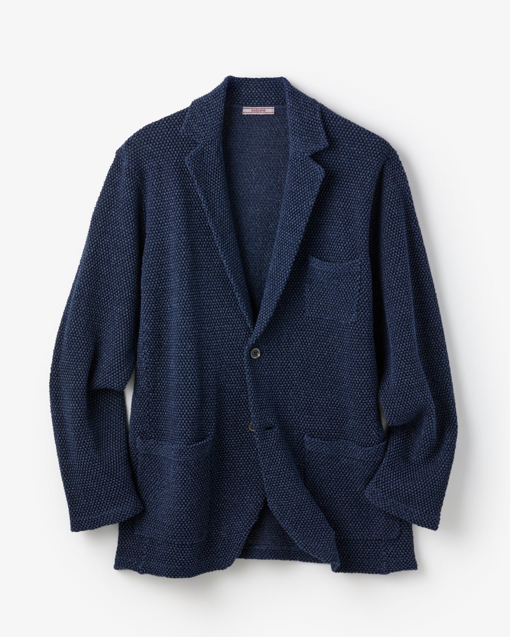 【ドゥクラッセ/DoCLASSE / MEN】の和紙ブレンド羽織りジャケット インテリア・キッズ・メンズ・レディースファッション・服の通販 founy(ファニー) 　ファッション　Fashion　メンズファッション　Fashion for Men　カーディガン　Cardigan, Knitwear　ジャケット　Jacket, Outerwear　ストレッチ　Stretch, Stretchy Fabric　テーラード　Tailored, Tailored Fit　ベスト　Vest, Waistcoat　メンズ　Men's, Menswear　軽量　Lightweight, Ultra Light　鹿の子　Piqué, Kanoko Fabric　ダークインディゴ|ID: prp329100004835515 ipo3291000000035222371