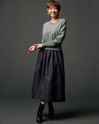 【ドゥクラッセ/DoCLASSE】のニット&times;プリント・異素材コンビワンピース 人気、トレンドファッション・服の通販 founy(ファニー) ファッション Fashion レディースファッション Fashion for Women ワンピース Dresses なめらか Smooth, Silky Texture コンビ Combo, Combination Style タフタ Taffeta, Structured Fabric プリント Print, Printed Pattern ペイズリー Paisley, Ethnic Pattern thumbnail グレー|ID: prp329100004837050 ipo3291000000035249910