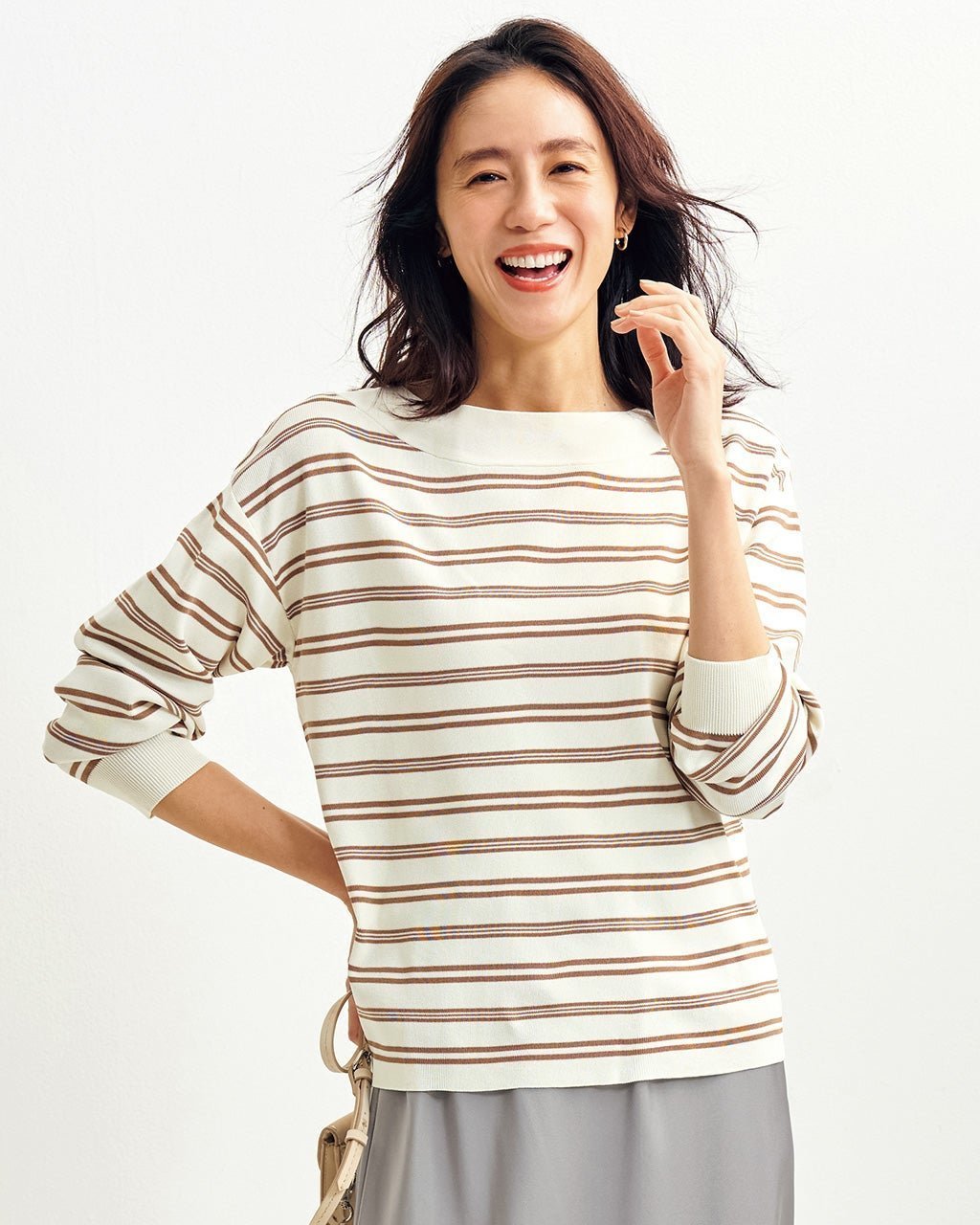 【ドゥクラッセ/DoCLASSE】の総針編み・ボートネックセーター 人気、トレンドファッション・服の通販 founy(ファニー) 　ファッション　Fashion　レディースファッション　Fashion for Women　トップス・カットソー　Cut & Sew Tops　ニット　Knit Tops & Sweaters　なめらか　Smooth, Silky Texture　セーター　Sweater, Knitwear　デコルテ　Décolleté, Neckline　 other-1|ID: prp329100004837052 ipo3291000000035249916