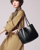 【ドゥクラッセ/DoCLASSE】のレザーコンビ・3WAYマルチバッグ ブラック|ID: prp329100004837061 ipo3291000000035249945