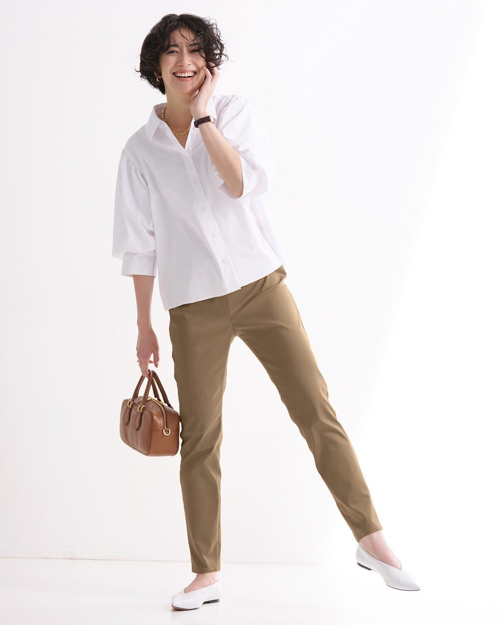 【ドゥクラッセ/DoCLASSE】のミラクルストレッチ・スマートスリム インテリア・キッズ・メンズ・レディースファッション・服の通販 founy(ファニー) 　ファッション　Fashion　レディースファッション　Fashion for Women　パンツ　Pants & Trousers　フィット　Fit, Slim Fit　フラット　Flat, Flat Shoes　フロント　Front, Front Design　レギンス　Leggings, Stretch Pants　人気　Popular, Best Seller　定番　Standard, Basic Item　ダークベージュ|ID: prp329100004837062 ipo3291000000035249969