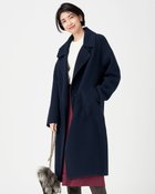 【ドゥクラッセ/DoCLASSE】のダブルフェイスウール・ステンカラーコート ミッドナイトブルー|ID: prp329100004837065 ipo3291000000035249985