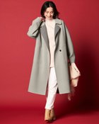 【ドゥクラッセ/DoCLASSE】のダブルフェイスウール・ステンカラーコート ライトグレー|ID: prp329100004837065 ipo3291000000035249987