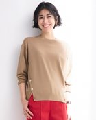 【ドゥクラッセ/DoCLASSE】のサイドボタン・プルオーバーニット モカ|ID: prp329100004837949 ipo3291000000035894854