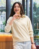 【ドゥクラッセ/DoCLASSE】のシルキーダンボール・スキッパー 人気、トレンドファッション・服の通販 founy(ファニー) ファッション Fashion レディースファッション Fashion for Women トップス・カットソー Cut & Sew Tops シャツ・ブラウス・オフィスカジュアル Elegant Blouses & Button-Ups ロングTシャツ・Tシャツ Longline T-Shirts & Tees カットソー・ベーシックTシャツ Cut-and-Sewn Tops / Stretch Tees & Basics なめらか Smooth, Silky Texture インナー Innerwear カットソー Cut and Sewn Top スウェット / スエット Sweatshirt, Sweatwear スキッパー Skipper, Open Collar ロング Long, Long-Length 人気 Popular, Best Seller thumbnail ライトベージュ|ID: prp329100004837951 ipo3291000000035249787