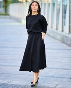 【ドゥクラッセ/DoCLASSE】のフラワージャカード・ロングフレアスカート 人気、トレンドファッション・服の通販 founy(ファニー) ファッション Fashion レディースファッション Fashion for Women スカート Skirts Aライン・フレアスカート A-Line & Flared Skirts 新作・新入荷 New Arrivals / New In エレガント 上品 Elegant カッティング Cutting Detail カットソー Cut and Sewn Top ジャカード／ジャガード Jacquard, Woven Pattern ストレッチ Stretch, Stretchy Fabric セットアップ Set-Up, Coordinated Outfit フラワー Flower, Floral モチーフ Motif, Design Theme thumbnail ミッドナイトブルー|ID: prp329100004837955 ipo3291000000035249806