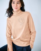 【ドゥクラッセ/DoCLASSE】の超長綿ハイネック/コード刺繍 ライトコーラル|ID: prp329100004837959 ipo3291000000035894887