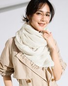 【ドゥクラッセ/DoCLASSE】のエアリーフリンジ・ビッグストール アイボリー|ID: prp329100004837961 ipo3291000000035249828