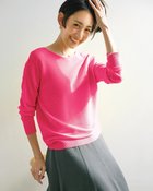 【ドゥクラッセ/DoCLASSE】のストレッチガーター・ボートネックニット ピンク|ID: prp329100004837970 ipo3291000000035249872