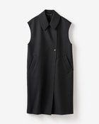 【ドゥクラッセ/DoCLASSE】の高密度ダブルクロス・ステンカラージレ ブラック|ID:prp329100004837971