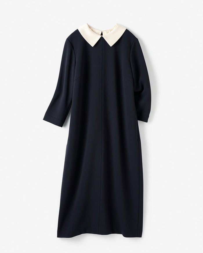 【ドゥクラッセ/DoCLASSE】の二重織カルゼ・2WAY衿ワンピース インテリア・キッズ・メンズ・レディースファッション・服の通販 founy(ファニー) https://founy.com/ ファッション Fashion レディースファッション Fashion for Women ワンピース Dresses 新作・新入荷 New Arrivals / New In オケージョン Occasion Wear サテン Satin, Glossy Fabric シンプル Simple, Minimal セットアップ Set-Up, Coordinated Outfit |ID: prp329100004837978 ipo3291000000035249902