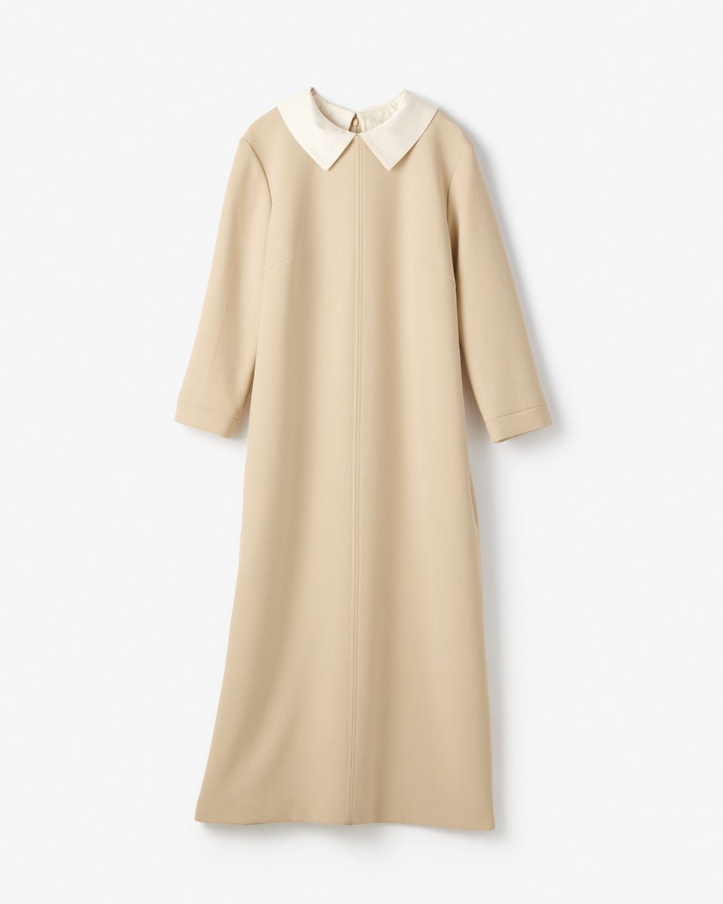 【ドゥクラッセ/DoCLASSE】の二重織カルゼ・2WAY衿ワンピース インテリア・キッズ・メンズ・レディースファッション・服の通販 founy(ファニー) 　ファッション　Fashion　レディースファッション　Fashion for Women　ワンピース　Dresses　新作・新入荷　New Arrivals / New In　オケージョン　Occasion Wear　サテン　Satin, Glossy Fabric　シンプル　Simple, Minimal　セットアップ　Set-Up, Coordinated Outfit　ベージュ|ID: prp329100004837978 ipo3291000000035249904
