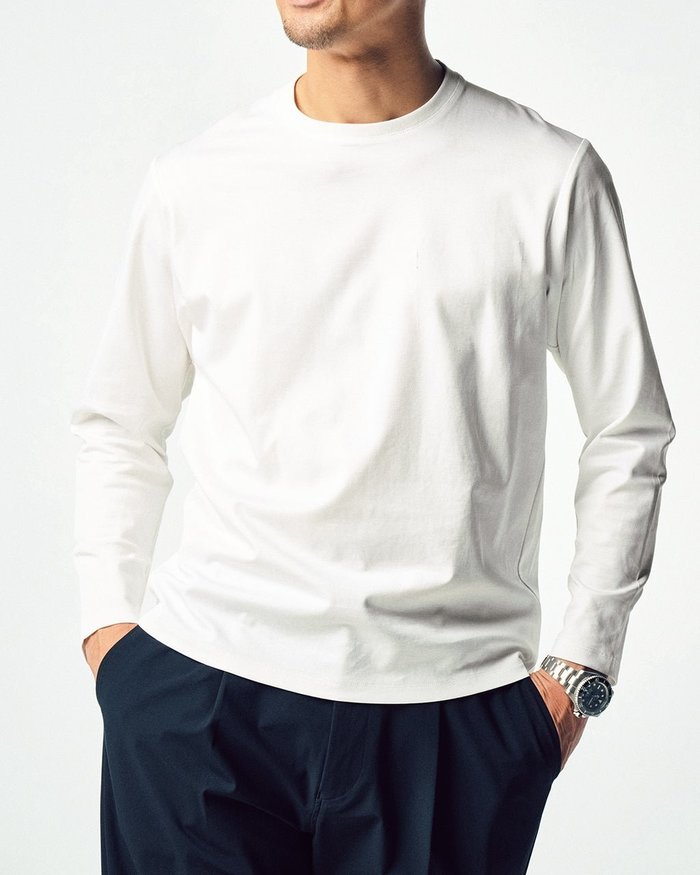 【ドゥクラッセ/DoCLASSE / MEN】のジャケット専用ドレスT長袖 インテリア・キッズ・メンズ・レディースファッション・服の通販 founy(ファニー) https://founy.com/ ファッション Fashion メンズファッション Fashion for Men トップス・カットソー Cut & Sew Tops メンズシャツ Shirts ポロシャツ / きれいめカジュアルスタイル Polo Shirts 新作・新入荷 New Arrivals / New In ジャケット Jacket, Outerwear テーラード Tailored, Tailored Fit ドレス Dress, One-Piece メンズ Men's, Menswear エレガント 上品 Elegant 長袖 Long Sleeve, Full Sleeve |ID: prp329100004839717 ipo3291000000035268472