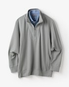 【ドゥクラッセ/DoCLASSE / MEN】の重ね着風・高伸縮ジャージハーフジップ グレー|ID: prp329100004839727 ipo3291000000035268523