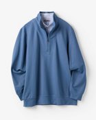 【ドゥクラッセ/DoCLASSE / MEN】の重ね着風・高伸縮ジャージハーフジップ サックス|ID: prp329100004839727 ipo3291000000035268527