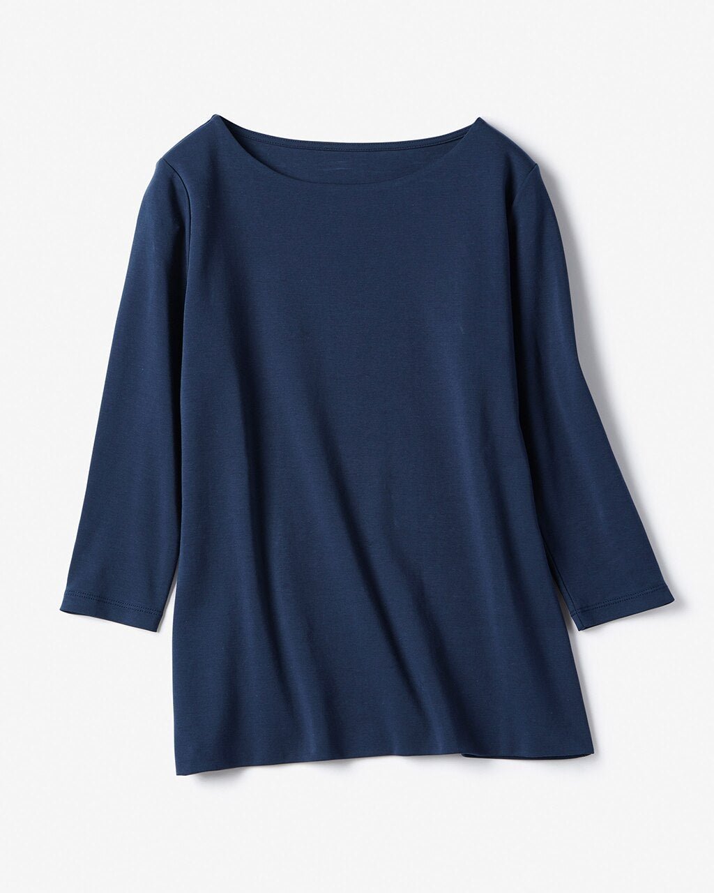 【ドゥクラッセ/DoCLASSE】のボートネック/7分袖・ドゥクラッセTシャツ(60cm丈) インテリア・キッズ・メンズ・レディースファッション・服の通販 founy(ファニー) 　ファッション　Fashion　レディースファッション　Fashion for Women　トップス・カットソー　Cut & Sew Tops　シャツ・ブラウス・オフィスカジュアル　Elegant Blouses & Button-Ups　ロングTシャツ・Tシャツ　Longline T-Shirts & Tees　カットソー・ベーシックTシャツ　Cut-and-Sewn Tops / Stretch Tees & Basics　インナー　Innerwear　エレガント 上品　Elegant　カッティング　Cutting Detail　カットソー　Cut and Sewn Top　シンプル　Simple, Minimal　ジャケット　Jacket, Outerwear　雑誌　Magazine, Fashion Magazine　なめらか　Smooth, Silky Texture　バランス　Balance, Style Balance　リラックス　Relax, Relaxed Fit　ビジネス 仕事 通勤　Business / Work / Commuting　ミッドナイトブルー|ID: prp329100004839732 ipo3291000000035799395